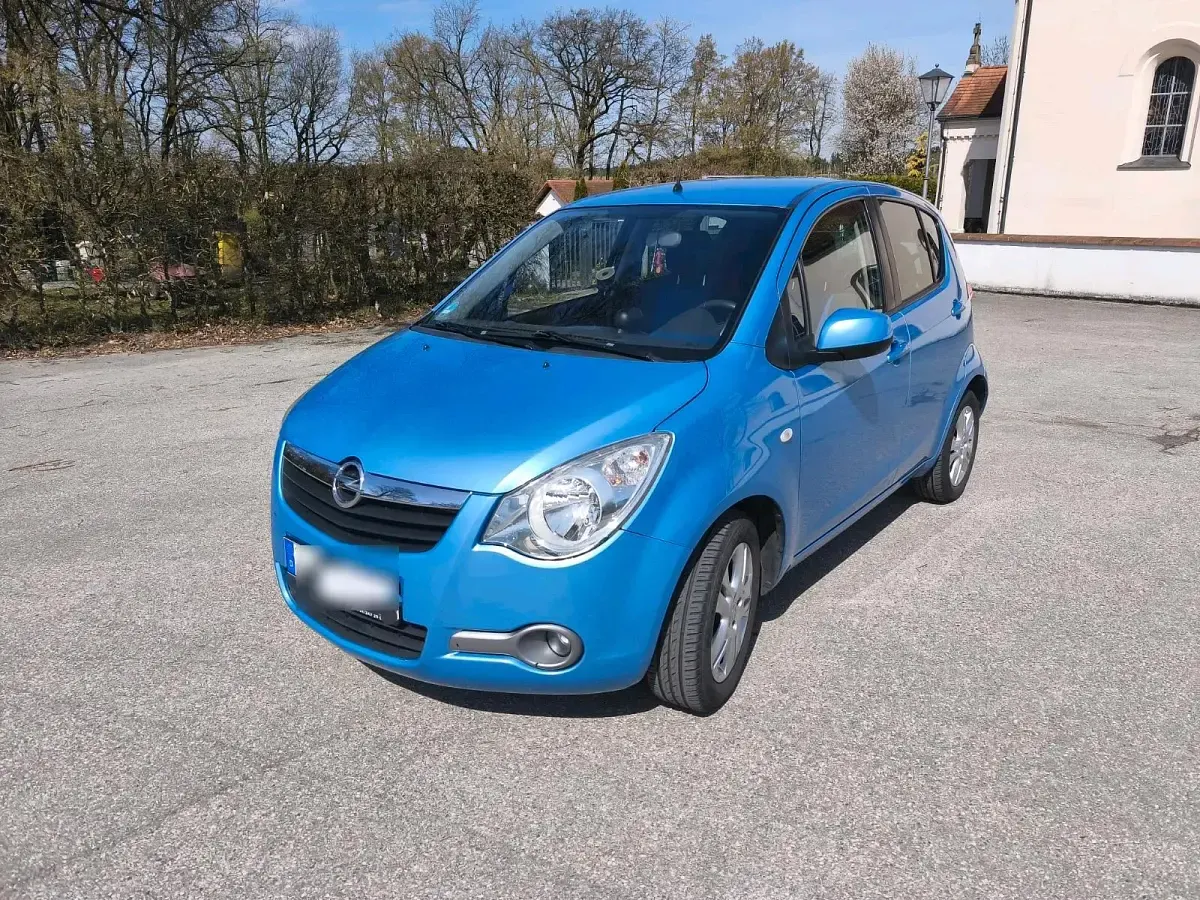 Gebraucht Opel Agila 48 PS (35 kW) 2008 Blau Kleinwagen