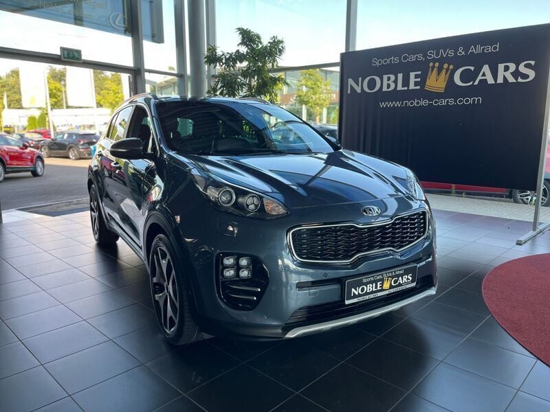 Blau ((d7u) planetenblau met.) (metallic) Gebraucht 2019 Kia Sportage GT-Line SUV | 23.080 € (Fairer Preis) - Bild 1/4