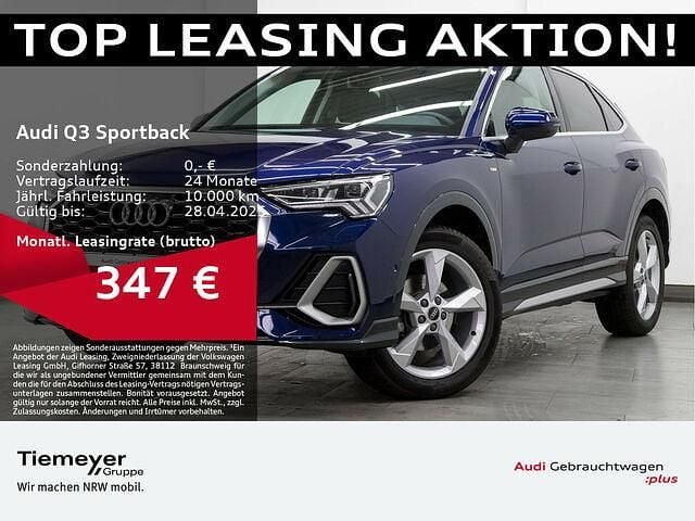 Navarrablau metallic Gebraucht 2024 Audi Q3 Sportback S-Line SUV | 46.110 € (Etwas zu teuer) - Bild 1/2
