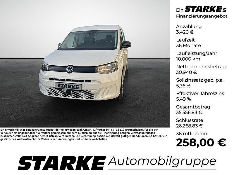 Neu VW Caddy Maxi Family 122 PS (89 kW) 2025 Candyweiß Van / Kleinbus