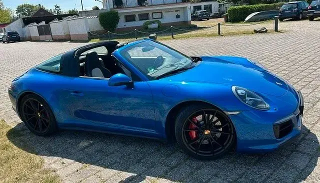 Gebraucht Porsche 911 Carrera 4 GTS Targa 450 PS (330 kW) 2017 Blau Cabrio