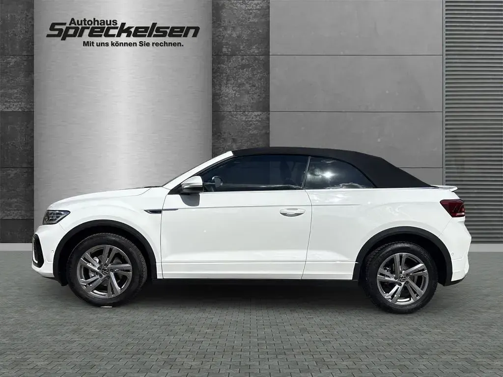 Gebraucht VW T-Roc Cabriolet R-line 150 PS (110 kW) 2025 Weiß Cabrio