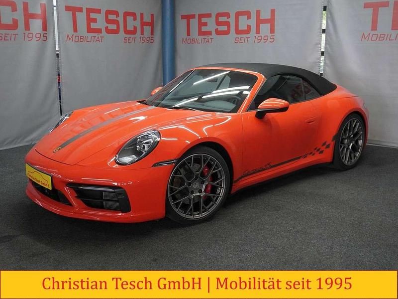 Orange Gebraucht 2019 Porsche 911 Carrera 4S Cabriolet Cabrio | 131.750 € (Teuer) - Bild 1/3