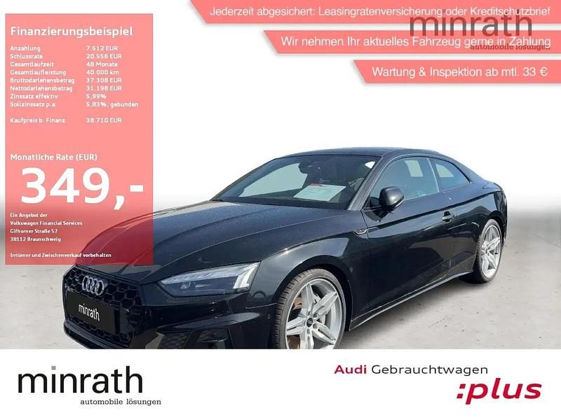 Mythosschwarz metallic Gebraucht 2022 Audi A5 S-Line Coupé | 38.709 € (Guter Preis) - Bild 1/4