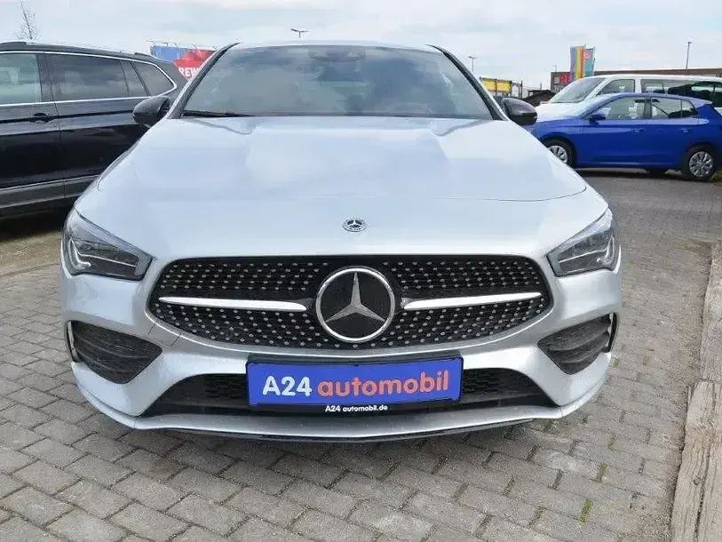 Gebraucht Mercedes CLA200 AMG line 150 PS (110 kW) 2021 Silber Coupé