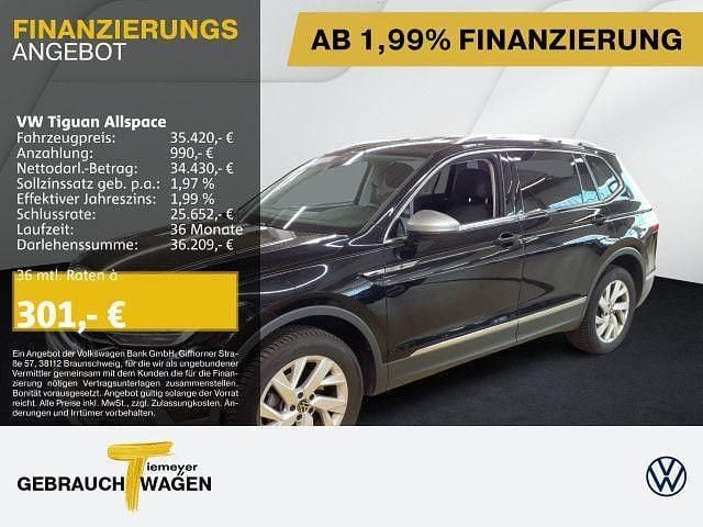 Schwarz Gebraucht 2024 VW Tiguan Allspace Life SUV | 35.420 € (Superpreis) - Bild 1/2