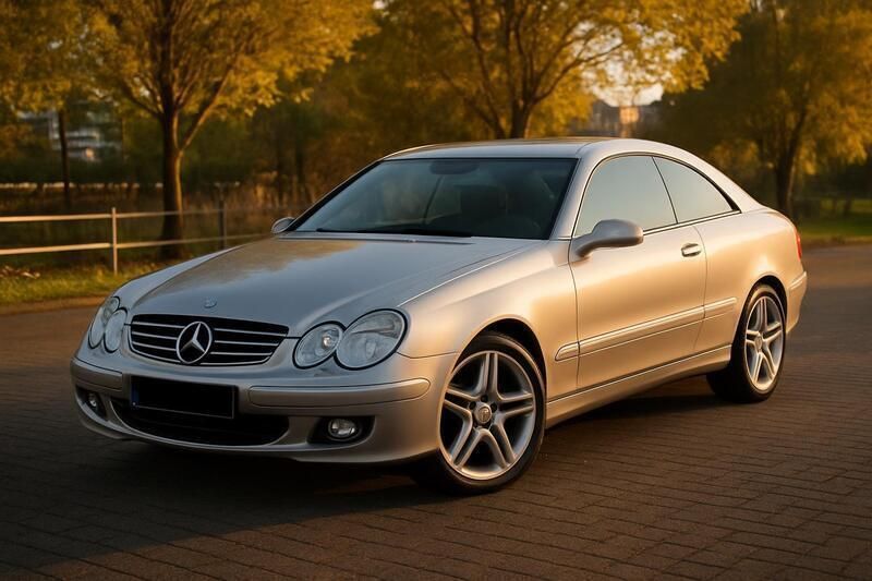 Silber Gebraucht 2006 Mercedes CLK200 Coupé | 4.200 € (Superpreis) - Bild 1/4