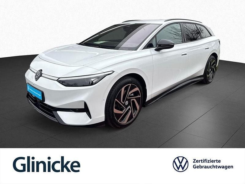 Gletscherweiß metallic Gebraucht 2025 VW ID.7 Pro Kombi | 47.433 € (Guter Preis) - Bild 1/4