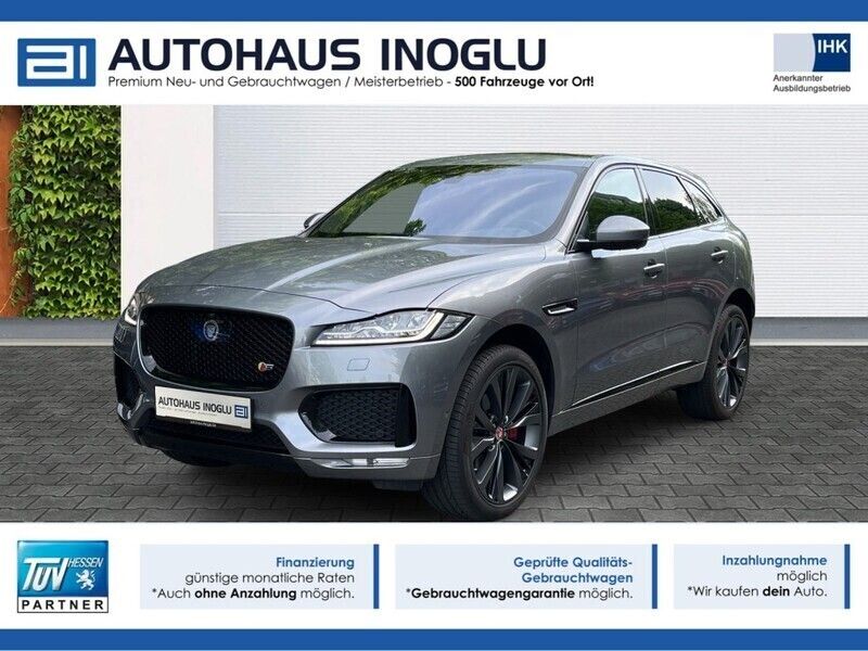 Grau eiger grey (metallic) Gebraucht 2020 Jaguar F-Pace S SUV | 39.980 € (Etwas zu teuer) - Bild 1/4