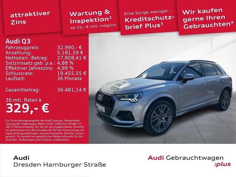 Silber Gebraucht 2022 Audi Q3 Advanced Plus SUV | 32.990 € (Fairer Preis) - Bild 1/3