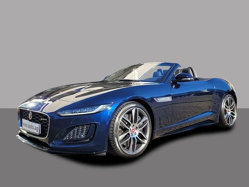 Portofino blue Gebraucht 2020 Jaguar F-Type R-Dynamic Cabrio | 58.844 € (Superpreis) - Bild 1/4