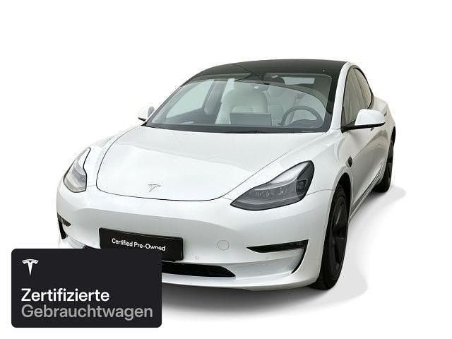 Weiß Gebraucht 2021 Tesla Model 3 Long Range AWD Limousine | 28.400 € (Fairer Preis) - Bild 1/4