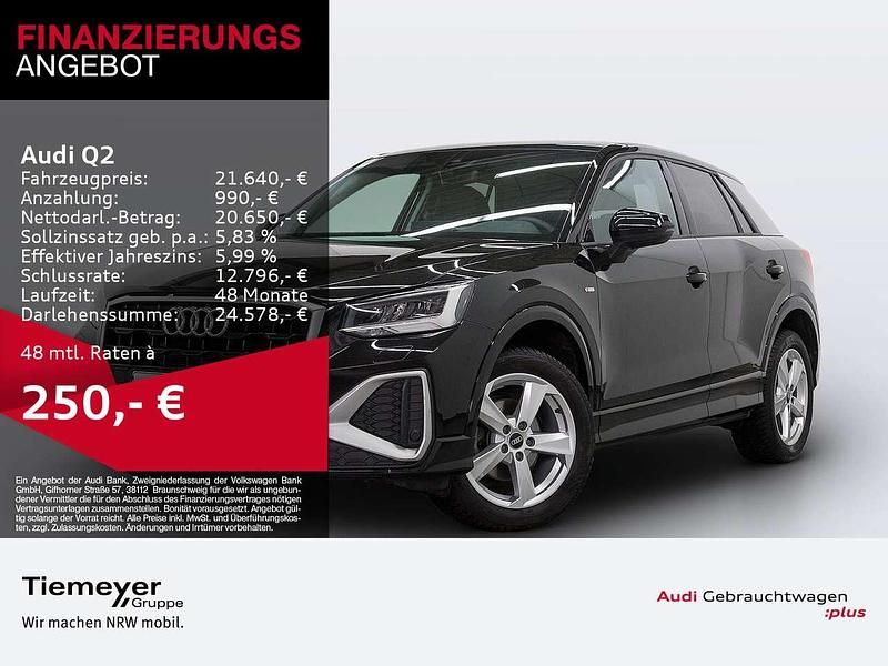 Schwarz Gebraucht 2024 Audi Q2 S-Line SUV | 21.640 € (Guter Preis) - Bild 1/4