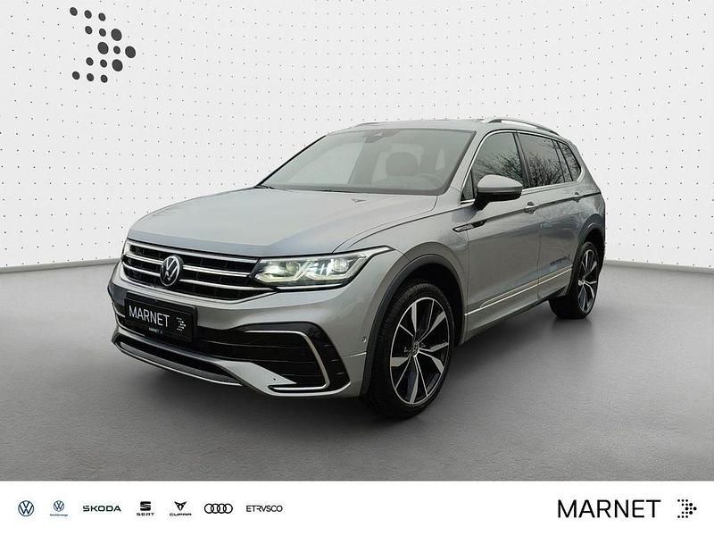 Pyrit silber metallic Gebraucht 2022 VW Tiguan Allspace R-line SUV | 30.490 € (Guter Preis) - Bild 1/4