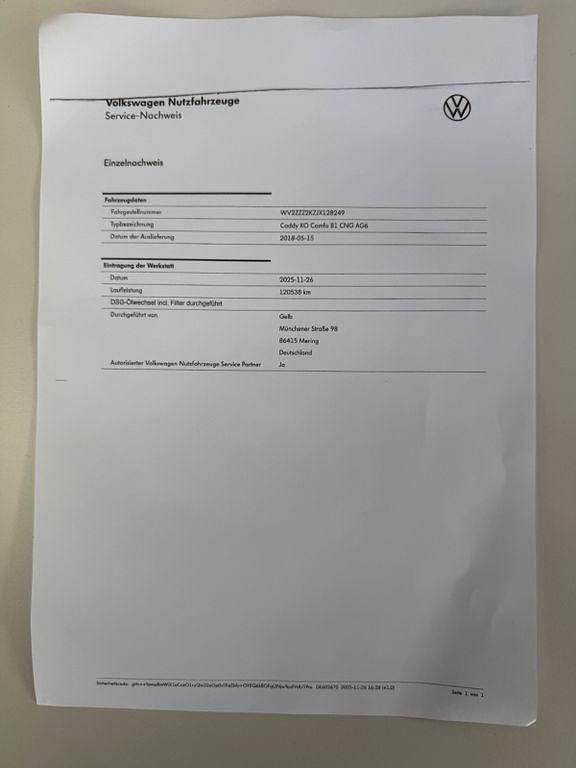 Gebraucht VW Caddy Comfortline 110 PS (80 kW) 2018 Beige Van / Kleinbus