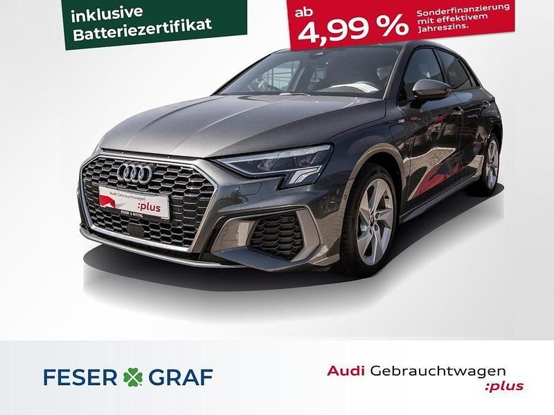 Daytonagrau perleffekt Gebraucht 2022 Audi A3 Sportback e-tron S-Line Limousine | 27.690 € (Fairer Preis) - Bild 1/4