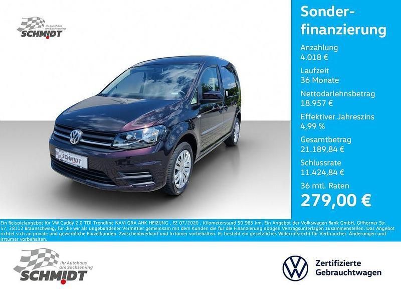 Violett Gebraucht 2020 VW Caddy Trendline Van / Kleinbus | 22.975 € (Fairer Preis) - Bild 1/4