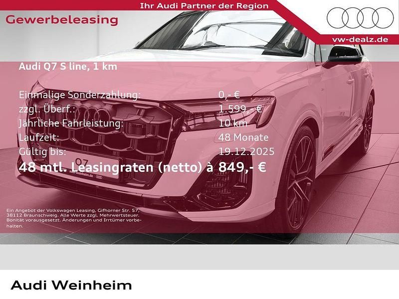 Weiß Neu 2025 Audi Q7 S-Line SUV | 93.900 € (Fairer Preis) - Bild 1/3