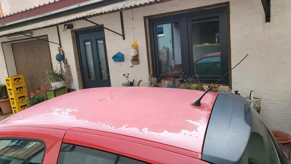 Gebraucht Renault Clio II 75 PS (55 kW) 2002 Rot Kleinwagen