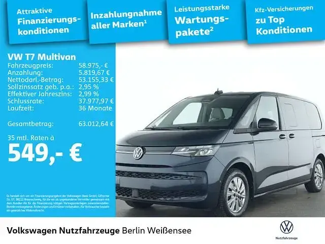Gebraucht VW Multivan Life 177 PS (130 kW) 2025 Starlight blue metallic Van / Kleinbus