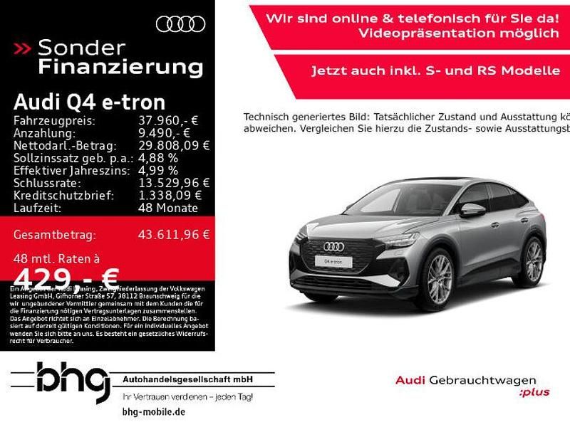 Grau Gebraucht 2022 Audi Q4 e-tron Ambiente SUV | 37.960 € (Guter Preis) - Bild 1/4