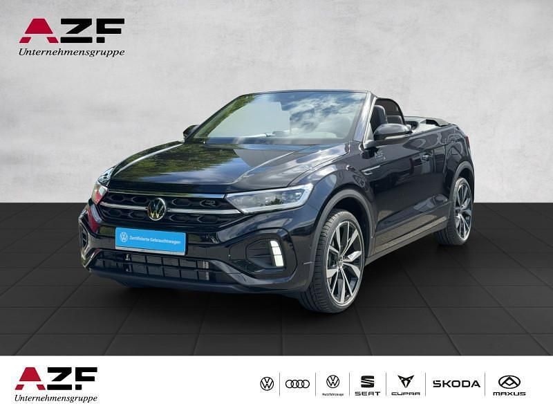 Deep black perleffekt / schwar Gebraucht 2024 VW T-Roc Cabriolet R-line Cabrio | 39.890 € (Teuer) - Bild 1/4