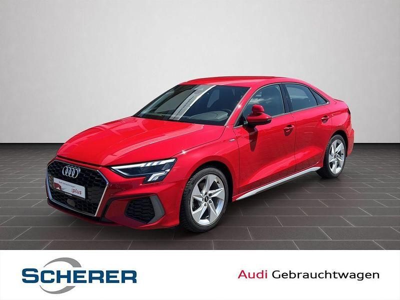 Rot Gebraucht 2022 Audi A3 S-Line Limousine | 26.490 € (Fairer Preis) - Bild 1/4