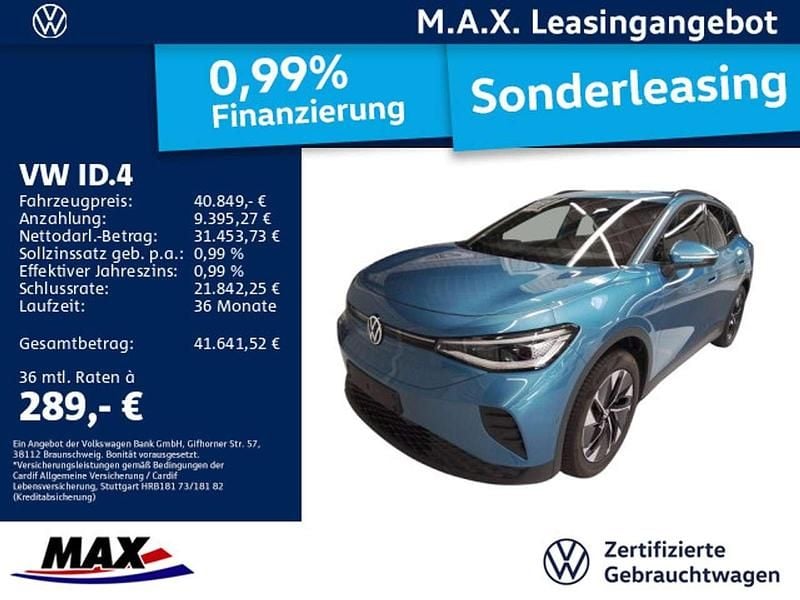 Costa azul metallic Gebraucht 2024 VW ID.4 Pro SUV | 40.849 € (Superpreis) - Bild 1/3