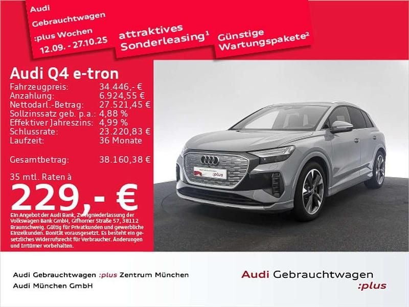 Kieselgrau Gebraucht 2023 Audi Q4 e-tron Ambiente SUV | 34.446 € (Guter Preis) - Bild 1/2