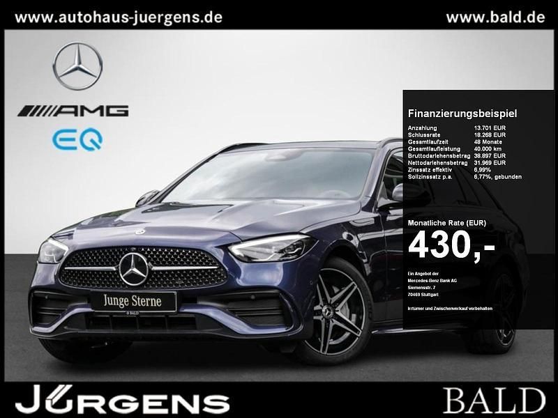 Sodalithblau Gebraucht 2023 Mercedes C300e AMG Kombi | 44.980 € (Superpreis) - Bild 1/4