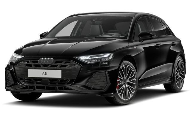 Mythosschwarz metallic Gebraucht 2025 Audi A3 S-Line | 43.790 € (Teuer) - Bild 1/4