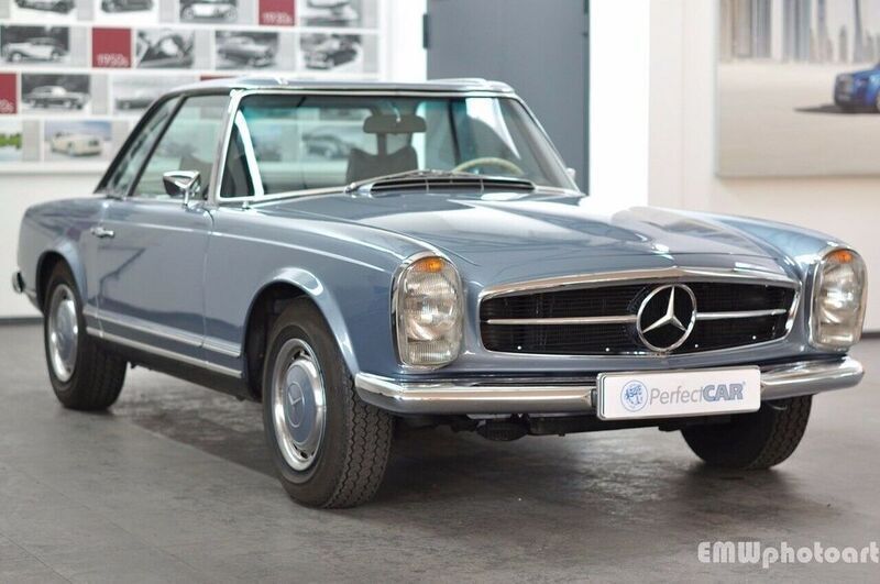 Hellblau metallic Gebraucht 1968 Mercedes SL280 Cabrio | 129.999 € - Bild 1/4