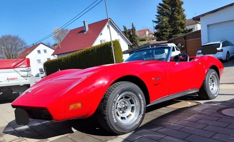 Second-hand Corvette C3 198 CP (145 kW) 1974 Roșu Cabrio