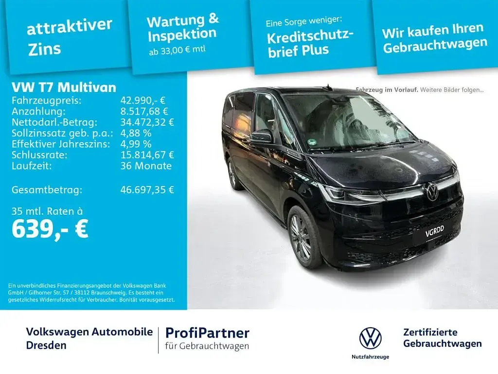 Usado VW Multivan Life 150 HP (110 kW) 2022 Preto Monovolume