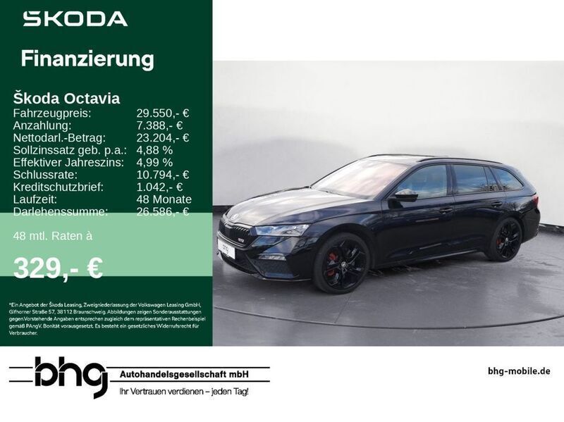 Schwarz Gebraucht 2021 Skoda Octavia RS Kombi | 29.550 € (Fairer Preis) - Bild 1/4