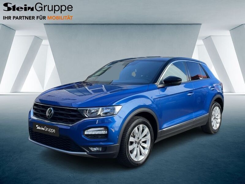Ravennablau schwarz Gebraucht 2020 VW T-Roc Sport SUV | 23.145 € (Fairer Preis) - Bild 1/4