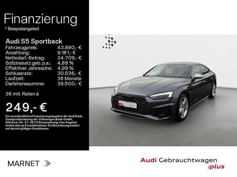 Daytonagrau perleffekt Gebraucht 2022 Audi S5 Limousine | 43.890 € (Guter Preis) - Bild 1/4
