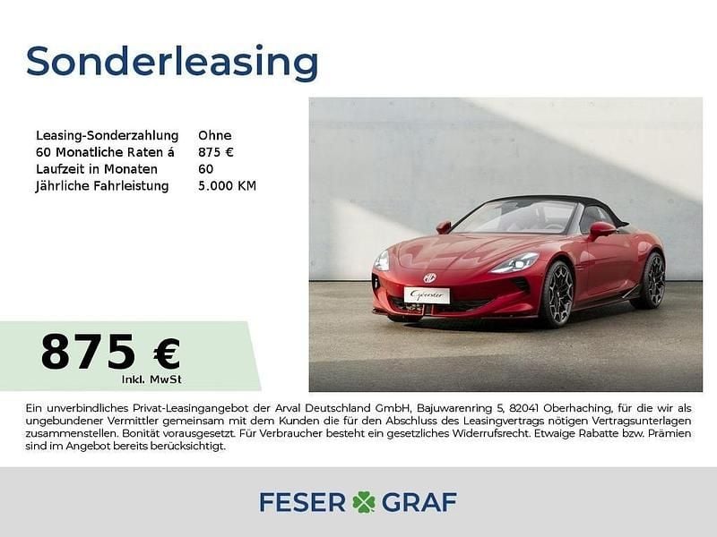 Neu MG Cyberster 250 kW (340 PS) 2026 Rot Cabrio