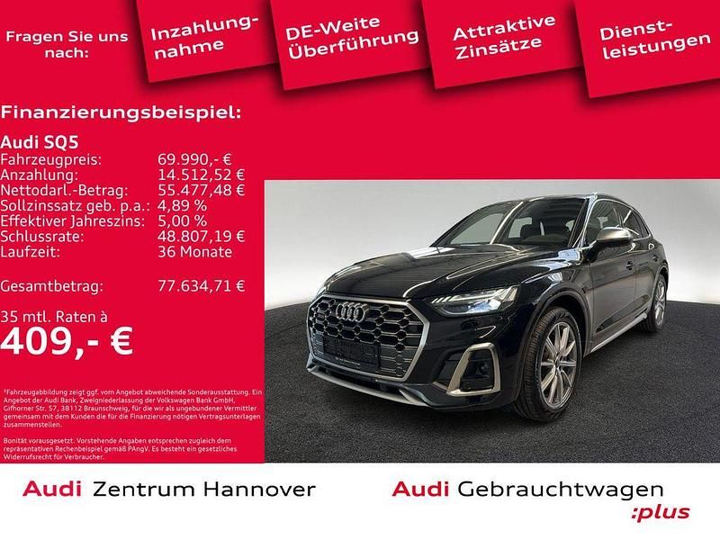 Mythosschwarz metallic Gebraucht 2025 Audi SQ5 Ambiente SUV | 75.990 € (Fairer Preis) - Bild 1/4