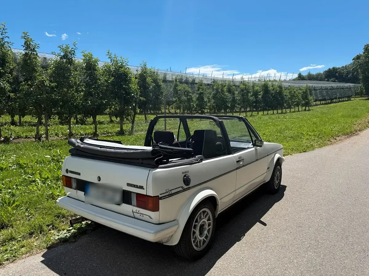 Gebraucht VW Golf Cabriolet 95 PS (69 kW) 1986 Weiß Cabrio