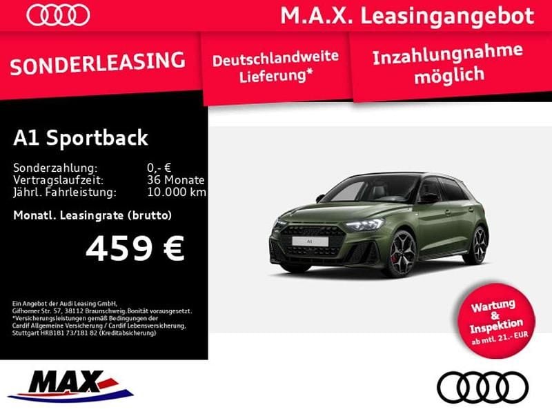 Distriktgrün metallic Neu 2025 Audi A1 S-Line Kleinwagen | 36.380 € (Guter Preis) - Bild 1/3