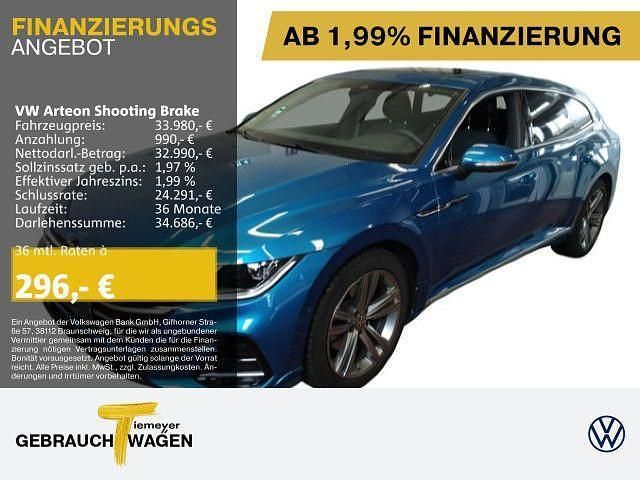 Blau Gebraucht 2024 VW Arteon R-line Kombi | 33.980 € (Fairer Preis) - Bild 1/4
