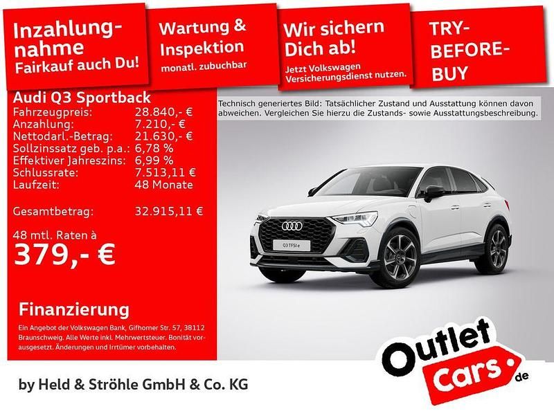 Weiß Gebraucht 2022 Audi Q3 Sportback S-Line SUV | 28.840 € (Fairer Preis) - Bild 1/3