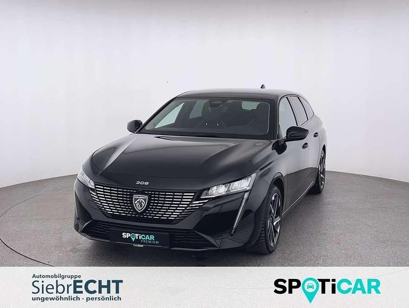 Schwarz (metallic) Gebraucht 2023 Peugeot 308 Allure Kombi | 23.970 € (Guter Preis) - Bild 1/4