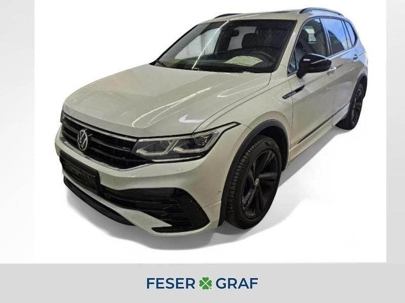 Oryxweiß perlmutteffekt Gebraucht 2025 VW Tiguan Allspace R-line SUV | 40.790 € (Superpreis) - Bild 1/4