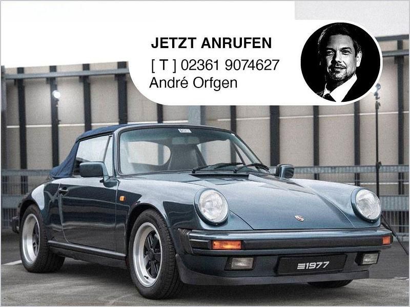 Blau Gebraucht 1987 Porsche 911 Carrera Cabriolet Cabrio | 109.000 € - Bild 1/4