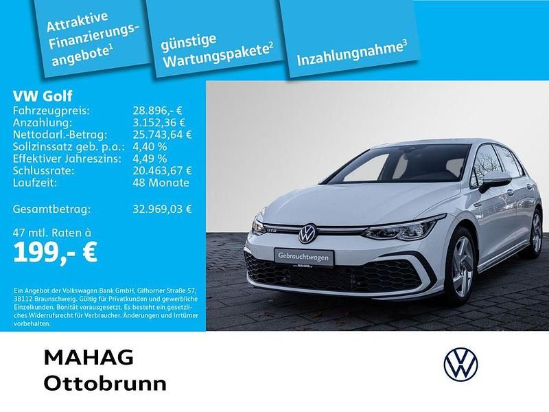 Gebraucht VW Golf VIII GTD 200 PS (147 kW) 2023 Weiß Limousine