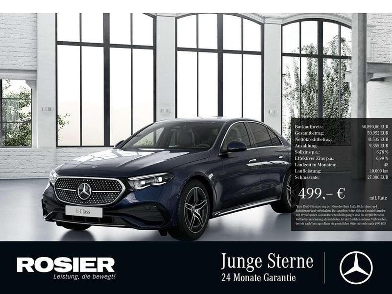 Gebraucht Mercedes E200 Advanced Plus 204 PS (150 kW) 2024 Blau / nautikblau Limousine