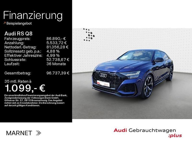Navarrablau metallic Gebraucht 2022 Audi RS Q8 Ambiente SUV | 85.890 € (Guter Preis) - Bild 1/4