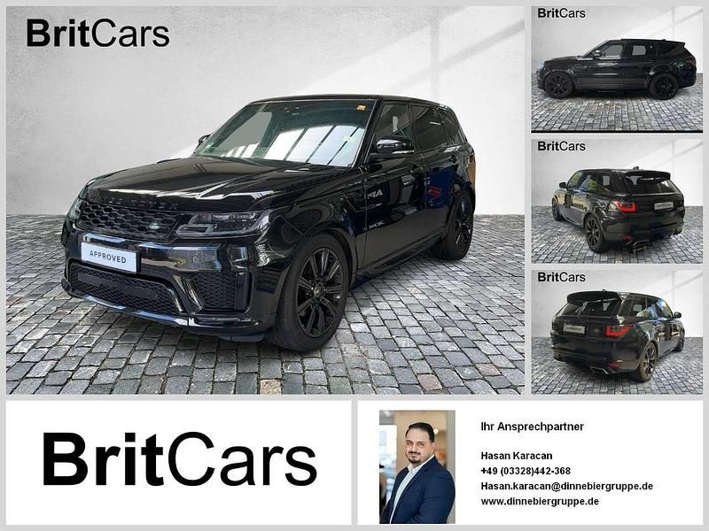 Santorini black Gebraucht 2018 Land Rover Range Rover Sport HSE Dynamic SUV | 46.950 € - Bild 1/4